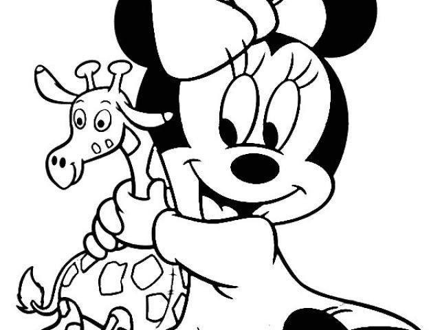 Coloriage A Imprimer Mini Coloriage Minnie Et Dessin Minnie à Imprimer