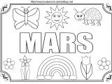 Coloriage à Imprimer Mois De Mars   Colorier