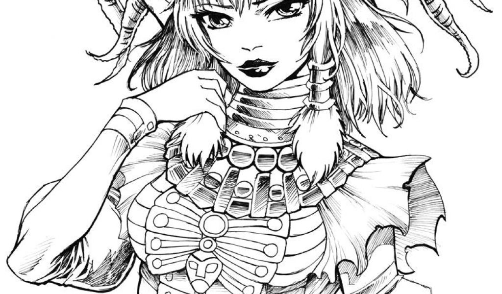 Coloriage Anti Stress Manga Servant Of The Empress Imperatrice By Karafactory On Deviantart 