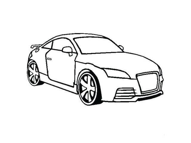 Coloriage Audi R 8 A Imprimer