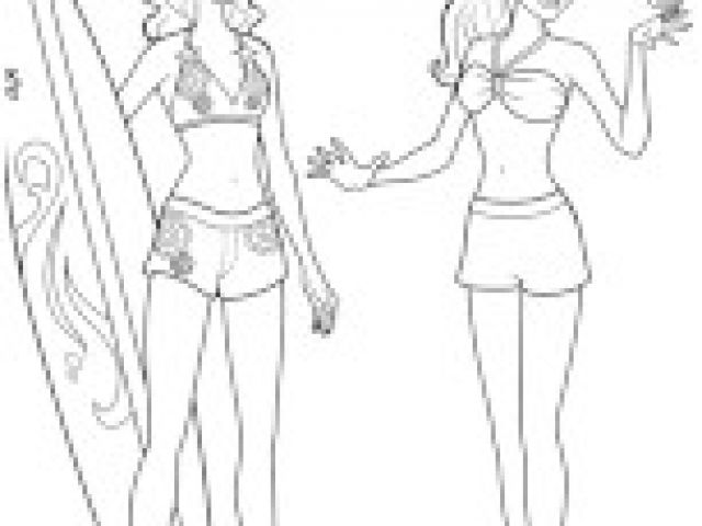 Coloriage Barbie A La Plage Zuma Ac Pagne Merliah ...