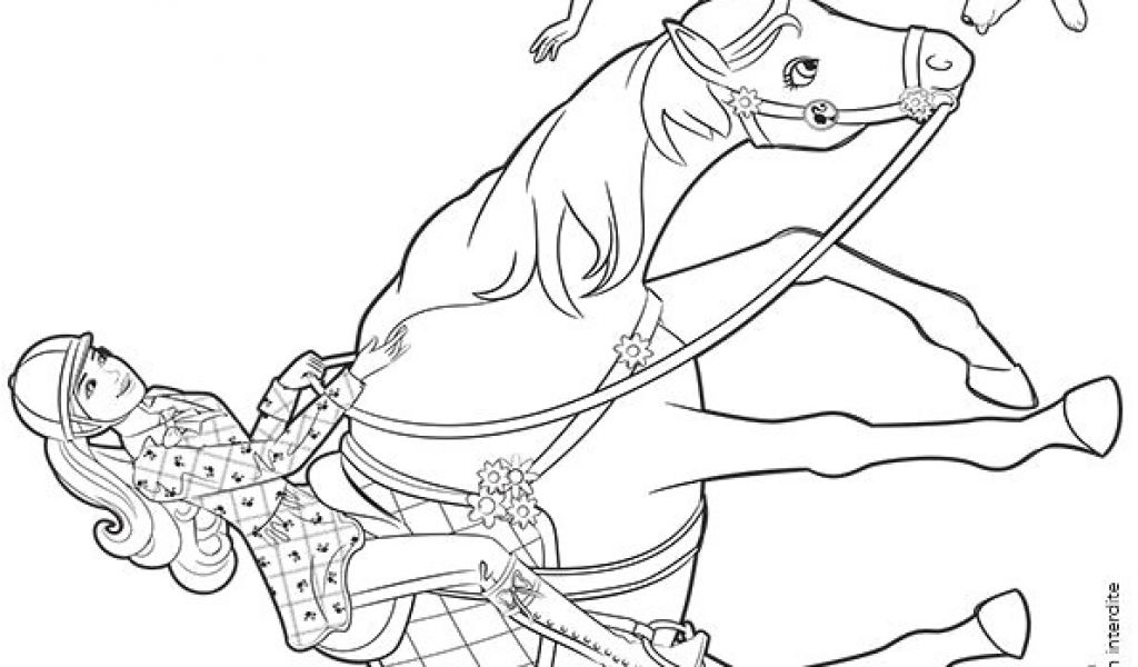 Coloriage Barbie à Imprimer Gratuit Pdf