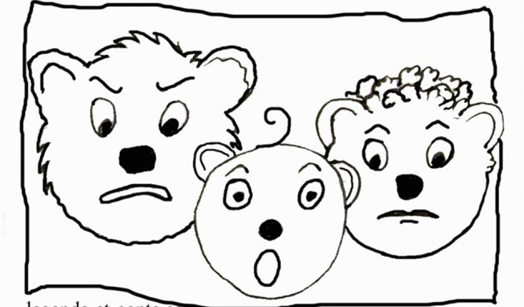 Coloriage Boucle D or Et Les Trois Ours Coloriage Boucle Dor 3 Ours