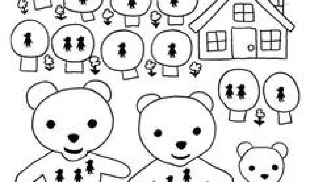 Coloriage Boucle D'or Et Les 3 Ours Maternelle Coloriage Boucle D or Et Les Trois Ours Petite Section Les Trois Ours