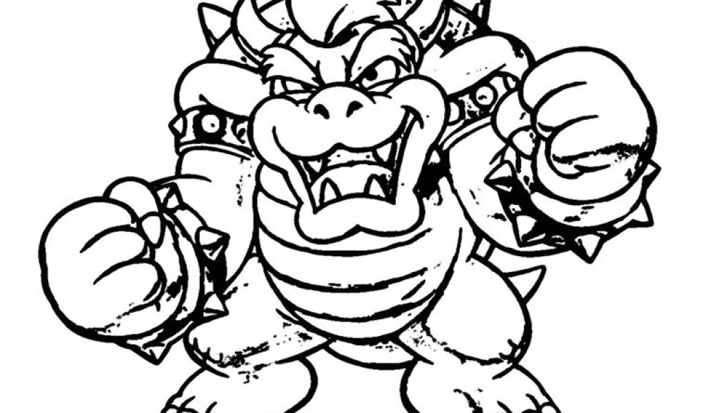 Coloriage Bowser A Imprimer Coloriage Bowser Squelette A Imprimer