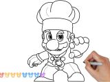 Coloriage Bowser Odyssey How to Draw Mario Odyssey Chef Mario 10