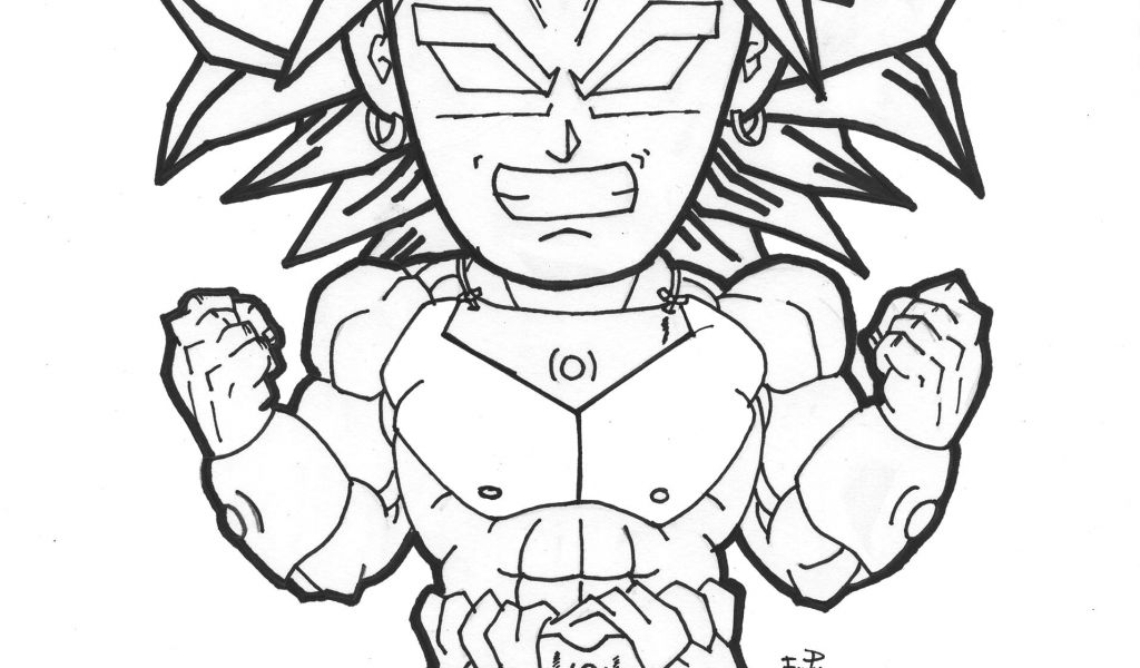 Coloriage Broly Dessin De Dragon En Ligne Fascinant En ...