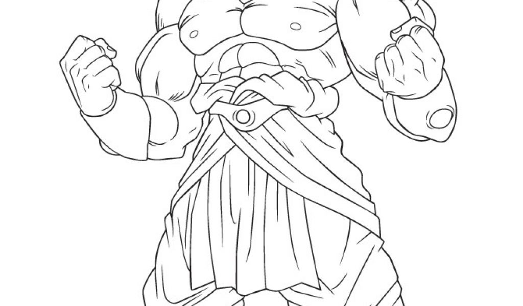 Coloriage Broly Facile Dragon Ball Broly Super Sayian Legendaire 2