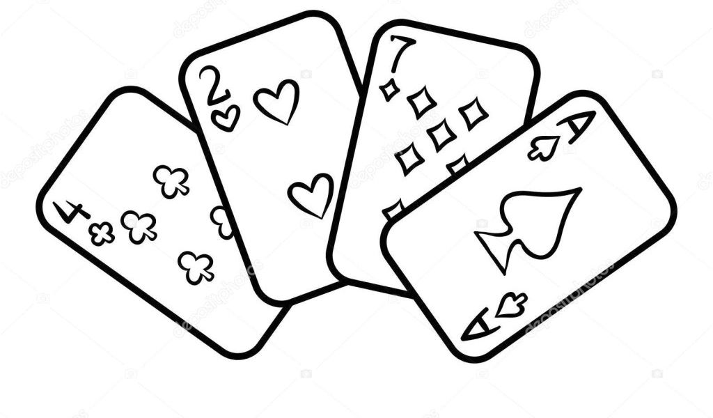 Coloriage Carte à Jouer Casino Dessins Pour Colorier Coloriage Carte A