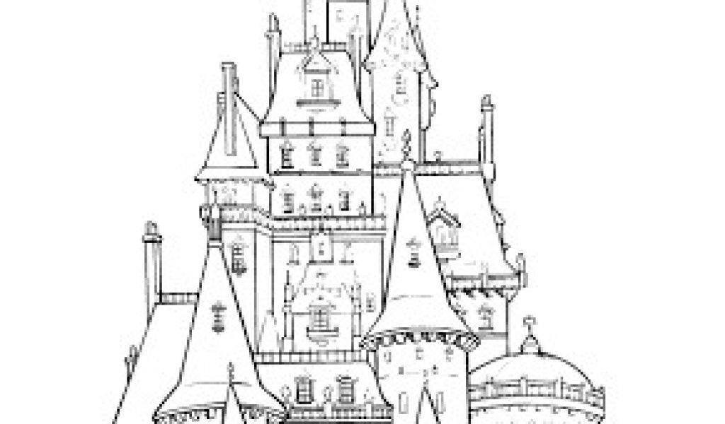 Coloriage Chateau De Disney Princess Coloring Pages Coloring for Adults