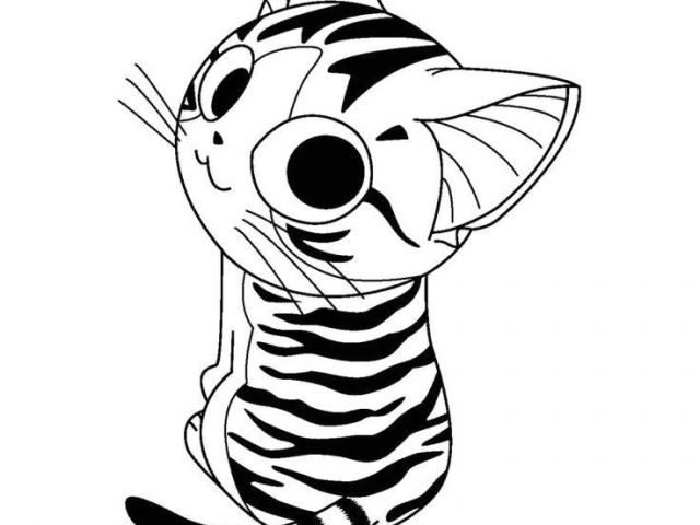 Coloriage Chi Une Vie De Chat Coloriage Cht Chi Mignon Cute Jecolorie