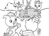 Coloriage Codé Hansel Et Gretel the Little Pig Finishes His Straw House He is Very Proud Of His