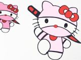 Coloriage Coeur Hello Kitty How to Draw Hello Kitty Ninja Version Easy Step by Step