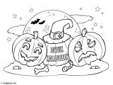 Coloriage D Halloween Facile à Imprimer Gratuit Coloriage M Chante Citrouille D 39 Halloween A Imprimer Dessin