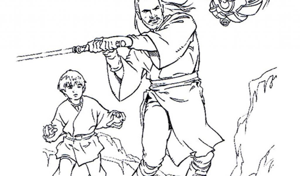 Coloriage Star Wars Anakin Skywalker