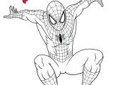 Coloriage De Anniversaire De Mariage Coloriage Spiderman En Train De Sauter Sur son Ennemi