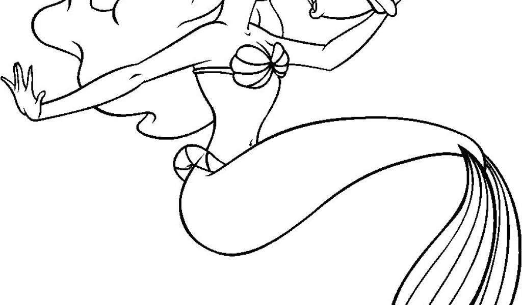 Coloriage De Ariel La Petite Sirène A Imprimer Jolie Dessin A Imprimer