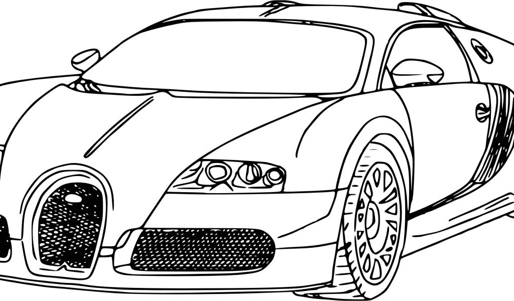  Coloriage  De Bugatti  Coloriage  Voiture  Bugatti  Veyron L 