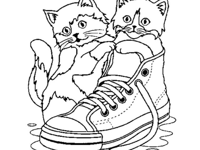 Coloriage De Chat Mignon Coloriage A Imprimer Chatons Trop Mignons