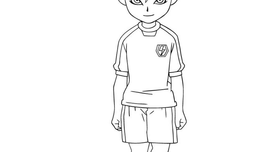 Coloriage De Inazuma Eleven Axel Blaze Coloriage Inazuma Eleven