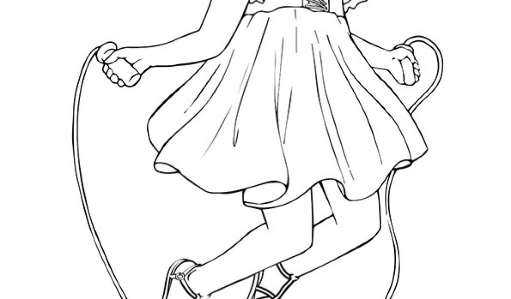 Coloriage Corde A Sauter