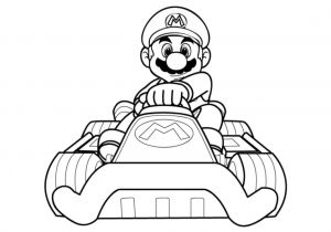 Coloriage De Mario Kart Wii Jeu Vidéo Archives Coloriages Pour Enfants