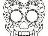 Coloriage De Masque D Halloween A Imprimer Gratuit Coloriage Tªte De Mort Mexicaine 20 Dessins   Imprimer