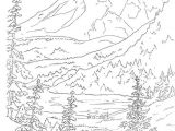 Coloriage De Paysage De Montagne Woods Landscape Coloring Pages Google Search