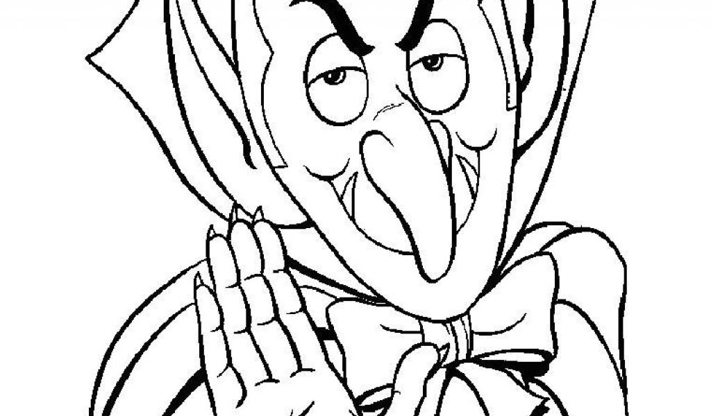 Coloriage Vampire Qui Fait Peur