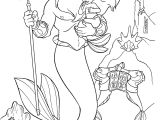 Coloriage Disney Princesse Ariel King Triton and Little Ariel Coloring Page