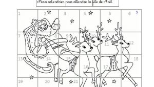 Coloriage Du Calendrier De L Avent épinglé Sur Noel