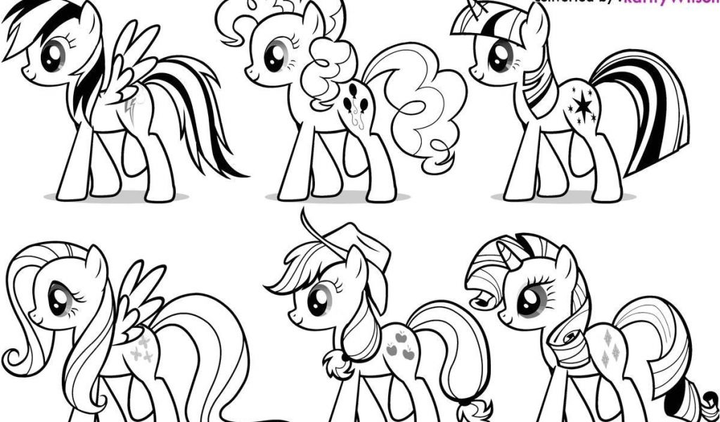 Coloriage En Ligne Little Pony Coloriage My Little Poney 6 Dessin À