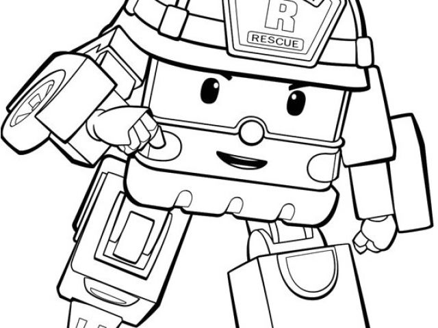 Coloriage En Ligne Robocar Poli Robocar Poli Drawing at Getdrawings