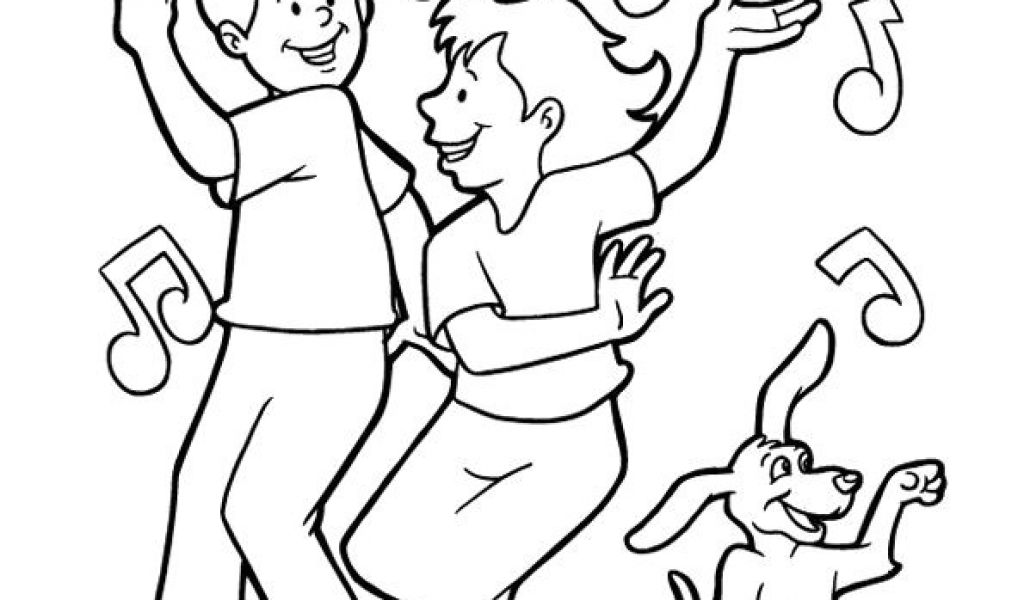 Coloriage Enfants Qui Dansent Les 61 Meilleures Images Du Tableau