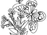Coloriage Fleur Et Papillon A Imprimer Coloriage Papillon Coloring Pages Flowers butterflies Coloring Home