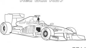 Coloriage formule 1 Red Bull Coloriage Voiture De formule 1 Red Bull Rb7