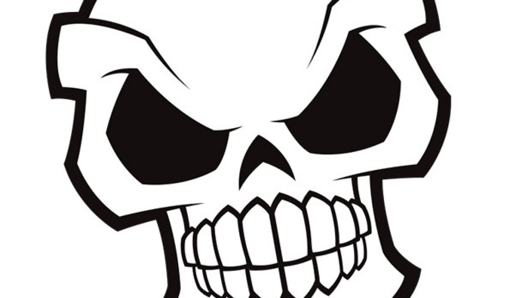 Coloriage Halloween Tete De Mort Dessin à Colorier D’une Tête De Mort