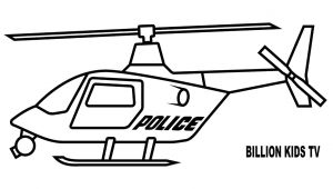 Coloriage Hélicoptère Police Police Helicopter Coloring Pages Colors for Kids with Vehicles