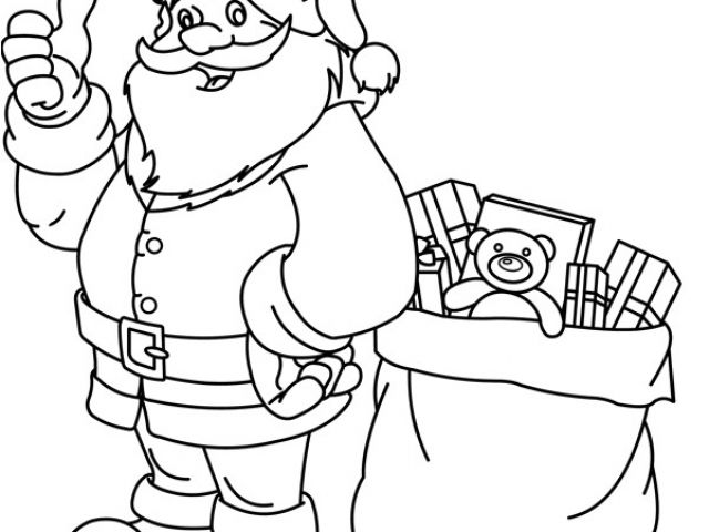 Coloriage Hotte De Noel Coloriage Le Père Noël Et Sa Hotte Dory Coloriages Danieguto