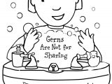 Coloriage Hygiène Corporelle Free Printable Coloring Page to Teach Kids About Hygiene Germs are