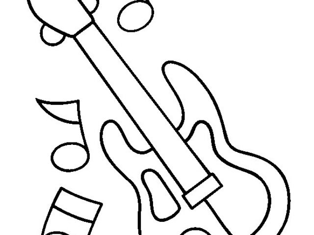 Coloriage Instrument De Musique Rigolo Coloriage Instrument De Musique