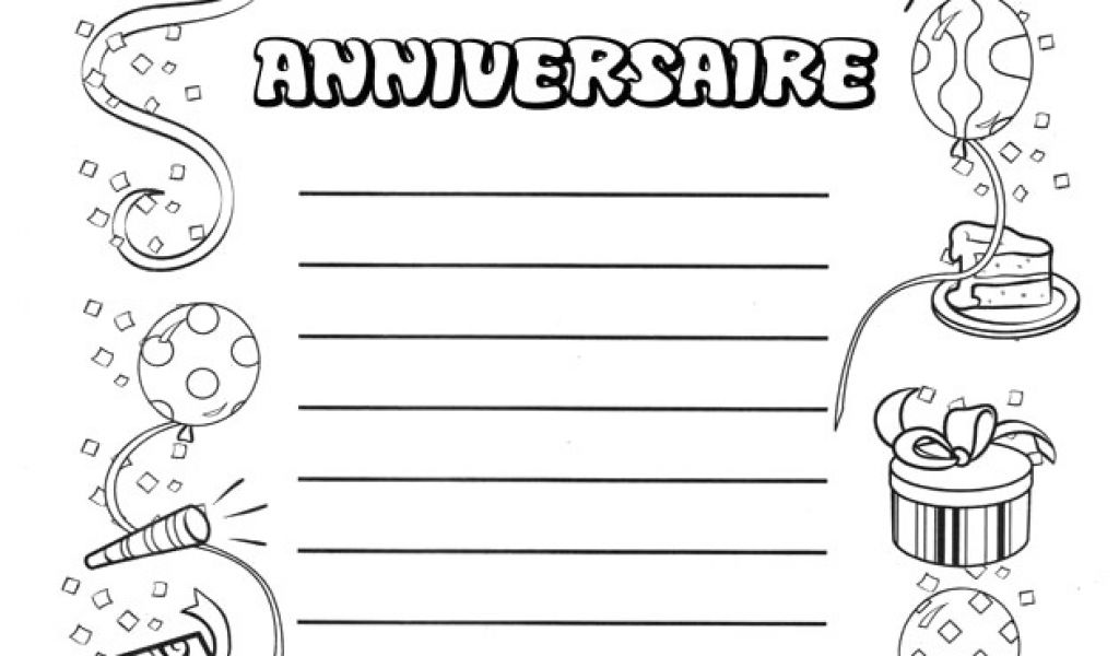 Dessin A Imprimer Anniversaire Coloriagemagique Club Free Photos