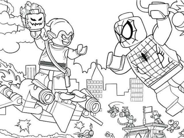 Coloriage Lego Marvel Super Heros Coloriage Lego Spiderman ...