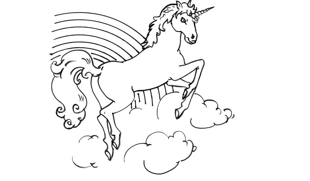 Coloriage Licorne Ailée Tete De Licorne Dessin | danieguto.net