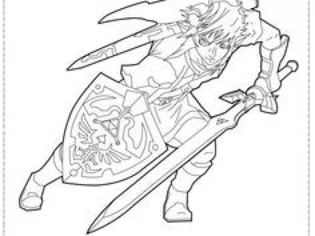 Coloriage Link Breath Of The Wild