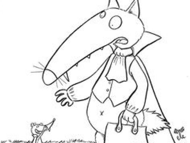 Coloriage Loup Auzou Noel Prénom Le Loup Qui Voulait Changer De Couleur