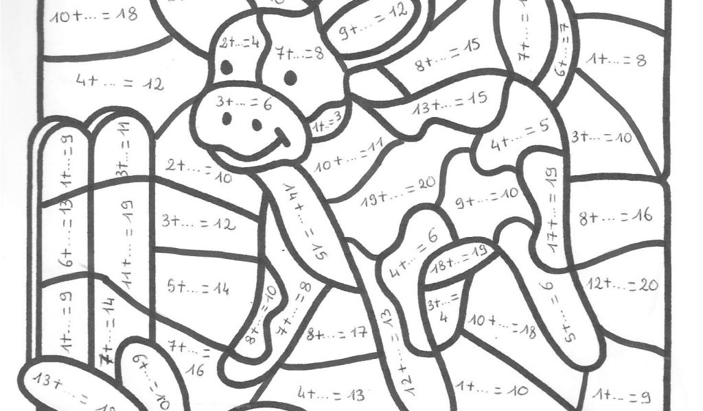 Coloriage Magique Cm1 à Imprimer Addition Coloriages Magiques