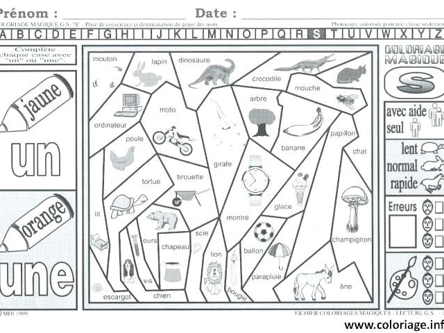 Coloriage Magique Cp Lecture En Ligne Coloriage Magique Sur Les sons