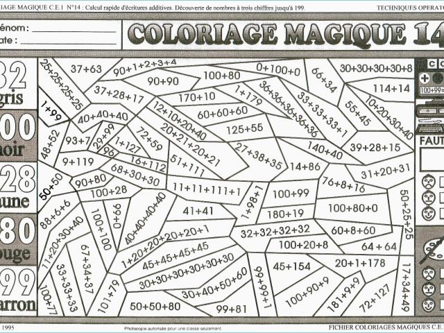 Coloriage Magique De Ce2 Cm1 Coloriage Magique Tables De Multiplication
