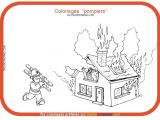 Coloriage Magique Pompier Coloriage Pompier Et Maison En Feu Pompier Pinterest